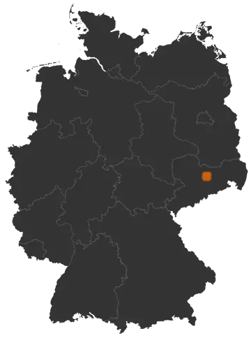 Meißen auf der Kreiskarte