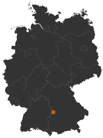 Mönchsdeggingen auf der Kreiskarte