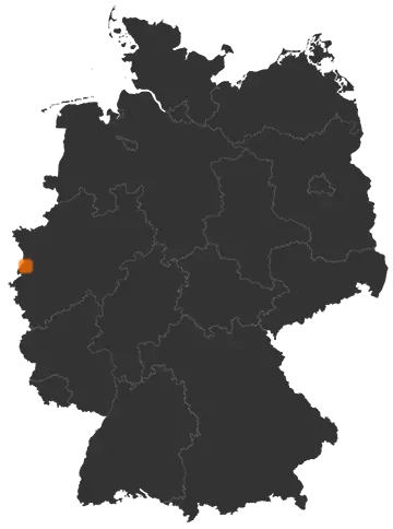 Deutschlandkarte: Wo ist Nettetal