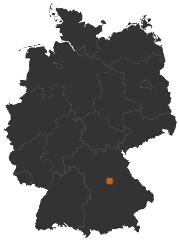 Neumarkt in der Oberpfalz auf der Kreiskarte