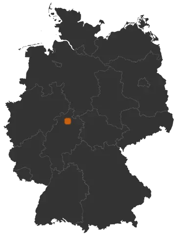 Deutschlandkarte: Wo ist Niedenstein