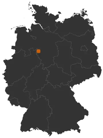 Nordsehl auf der Kreiskarte