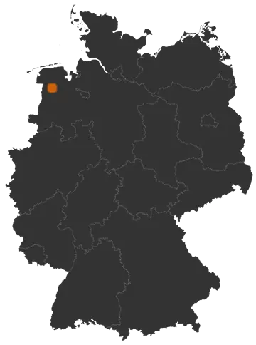 Nortmoor auf der Kreiskarte