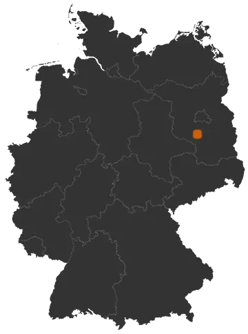 Deutschlandkarte: Wo ist Nuthe-Urstromtal