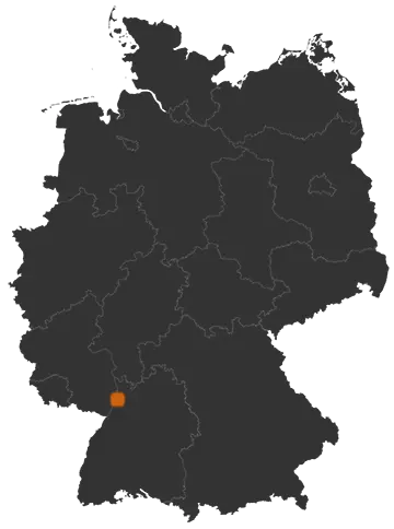 Oberhausen-Rheinhausen auf der Kreiskarte