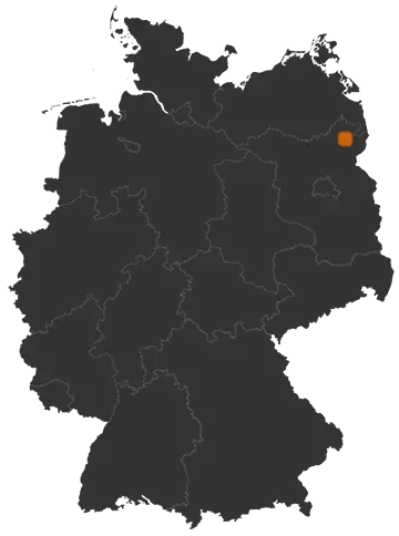 Oberuckersee auf der Kreiskarte