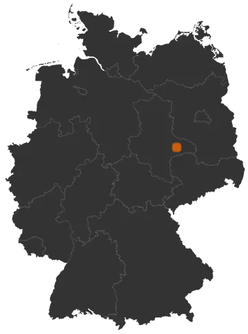 Oranienbaum-Wörlitz auf der Kreiskarte