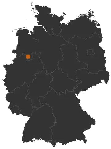 Deutschlandkarte: Wo ist Osnabrück