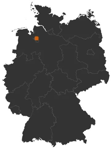 Osterholz-Scharmbeck auf der Kreiskarte