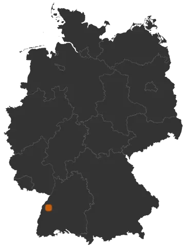 Ottenhöfen im Schwarzwald auf der Kreiskarte