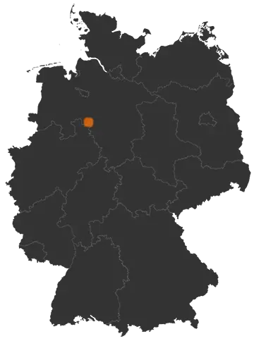 Raddestorf auf der Kreiskarte