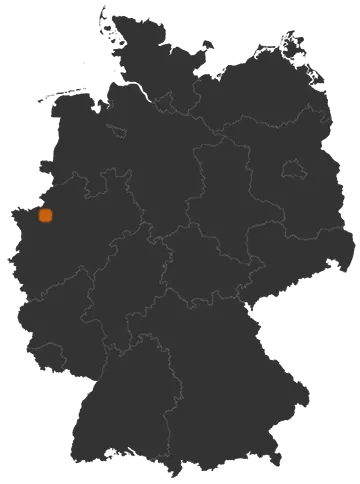 Raesfeld auf der Kreiskarte