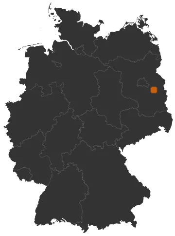 Reichenwalde auf der Kreiskarte