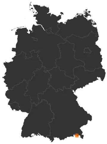 Deutschlandkarte: Wo ist Reit im Winkl