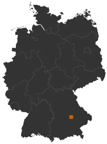 Deutschlandkarte: Wo ist Rohr in Niederbayern