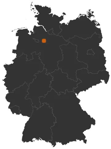 Rotenburg (Wümme) auf der Kreiskarte