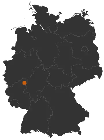 Rotenhain auf der Kreiskarte