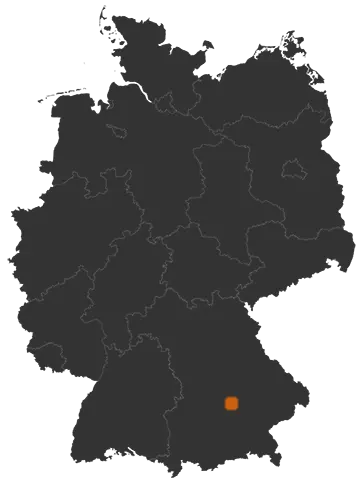 Rudelzhausen auf der Kreiskarte