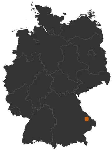 Deutschlandkarte: Wo ist Ruhmannsfelden