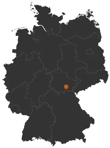 Saalfeld/Saale auf der Kreiskarte