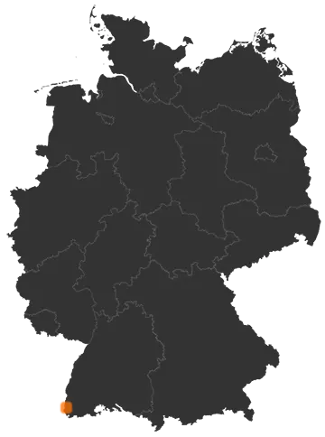 Schliengen auf der Kreiskarte