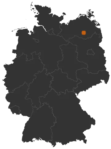 Schloen-Dratow auf der Kreiskarte