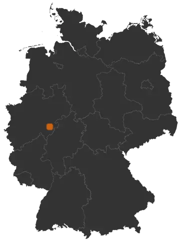 Deutschlandkarte: Wo ist Schmallenberg