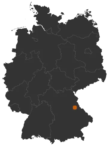 Deutschlandkarte: Wo ist Schwarzach bei Nabburg