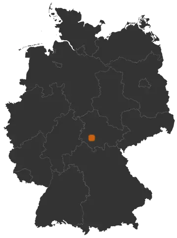 Steinbach-Hallenberg auf der Kreiskarte