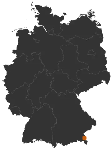 Teisendorf auf der Kreiskarte