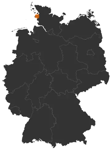 Deutschlandkarte: Wo ist Tetenbüll