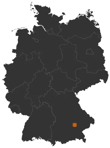 Tiefenbach auf der Kreiskarte