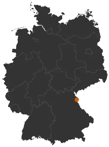 Deutschlandkarte: Wo ist Tirschenreuth