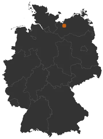 Deutschlandkarte: Wo ist Ventschow