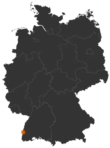 Vogtsburg im Kaiserstuhl auf der Kreiskarte