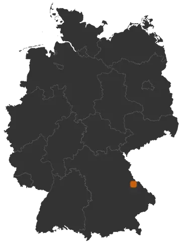 Waffenbrunn auf der Kreiskarte