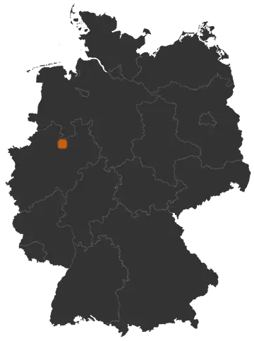 Deutschlandkarte: Wo ist Warendorf