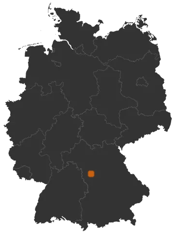 Deutschlandkarte: Wo ist Weihenzell