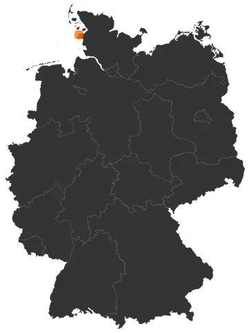Deutschlandkarte: Wo ist Westerhever