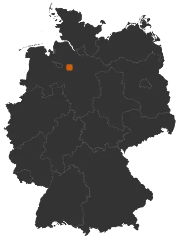 Westerwalsede auf der Kreiskarte