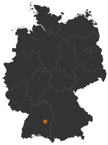 Deutschlandkarte: Wo ist Wiesensteig