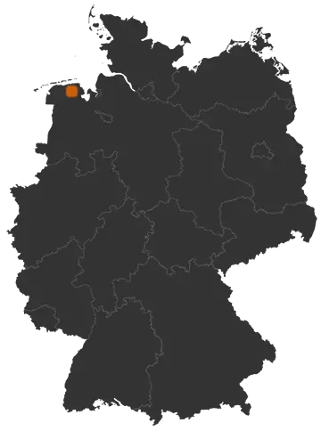 Wittmund auf der Kreiskarte