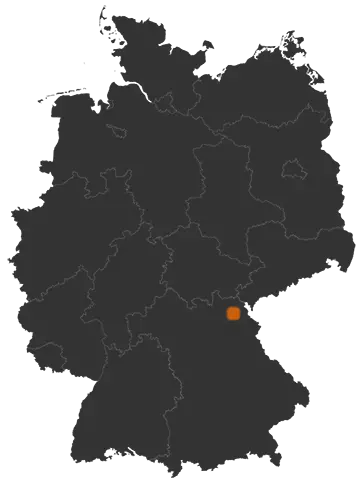 Zell im Fichtelgebirge auf der Kreiskarte