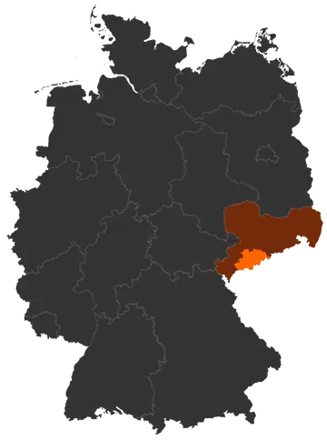 Erzgebirgskreis auf der Deutschland-Karte