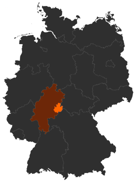 Landkreis Fulda auf der Deutschlandkarte