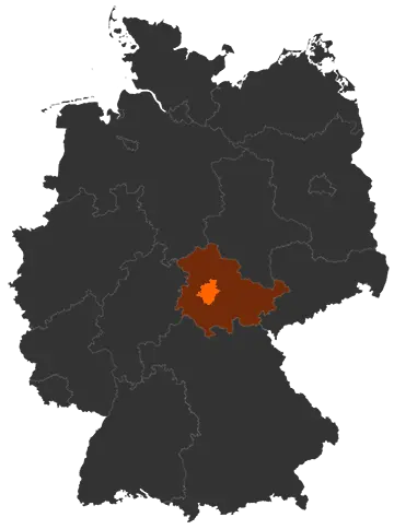 Landkreis Gotha auf der Deutschland-Karte