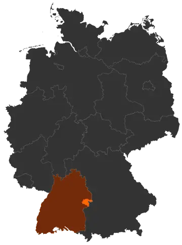 Landkreis Heidenheim auf der Deutschland-Karte