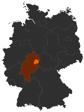 Landkreis Hersfeld-Rotenburg auf der Deutschlandkarte