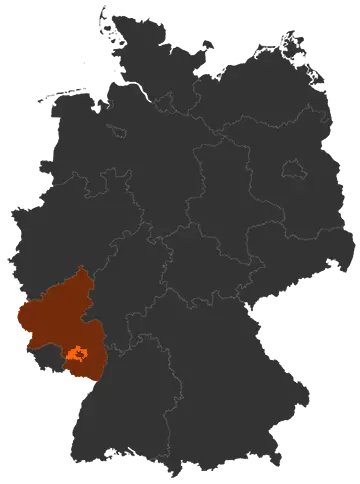 Landkreis Kaiserslautern auf der Deutschland-Karte