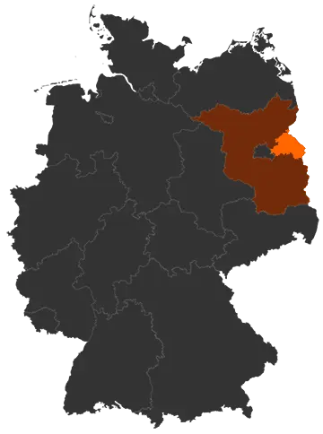 Landkreis Märkisch-Oderland auf der Deutschland-Karte